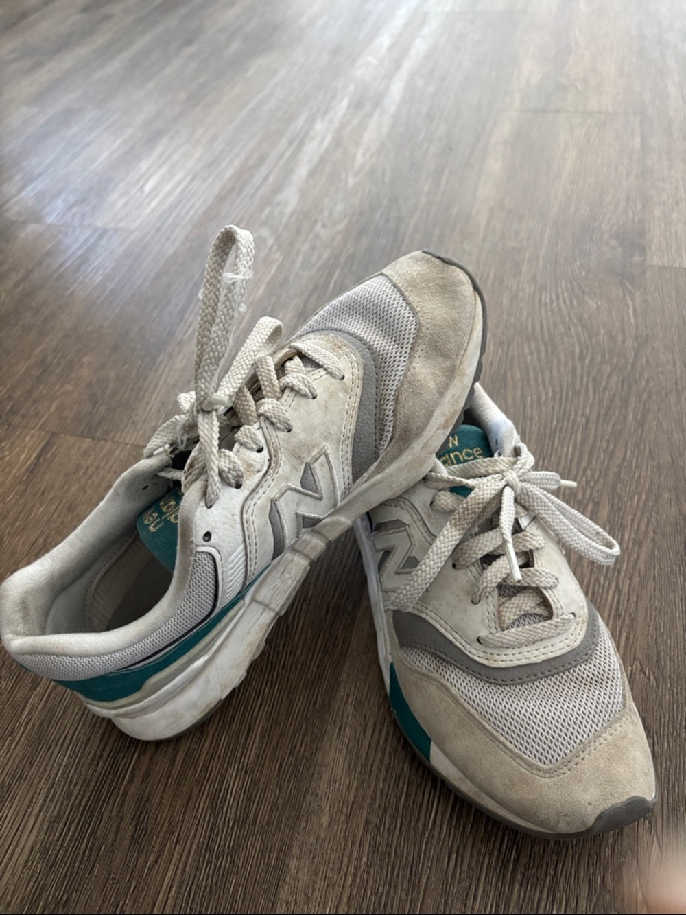 Gray & Teal Athletic Sneakers